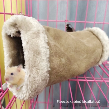 Téli meleg odú hamster számára pamutcsővel (Anyag: Egyéb; Importált: Nem; Alkalmas: Hamster)