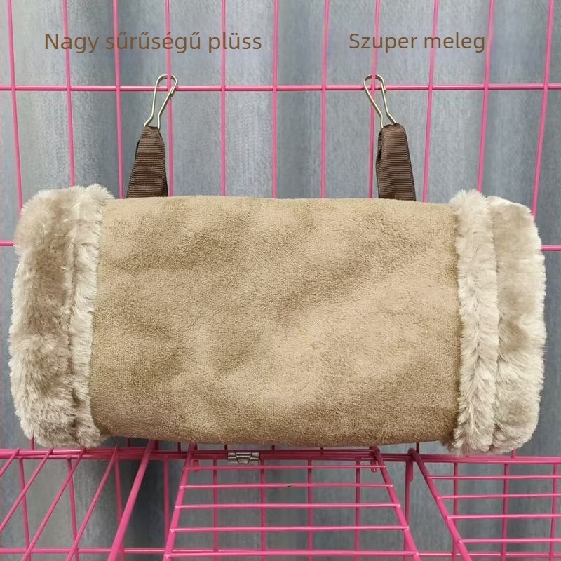 Téli meleg odú hamster számára pamutcsővel (Anyag: Egyéb; Importált: Nem; Alkalmas: Hamster)