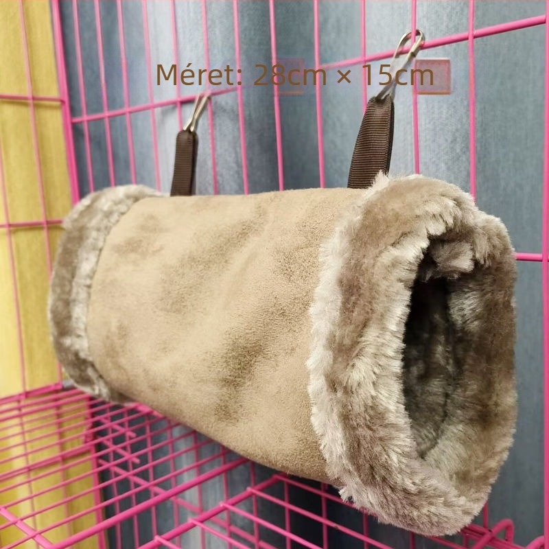 Téli meleg odú hamster számára pamutcsővel (Anyag: Egyéb; Importált: Nem; Alkalmas: Hamster)