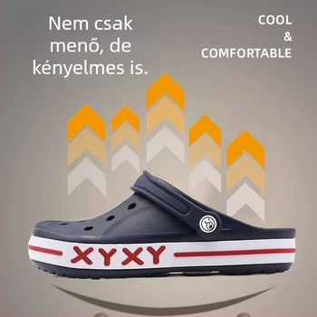 Carosky férfi nyári papucs, EVA felső és talp, lélegző, kerek orrú, 4 cm sarok, injektált talp