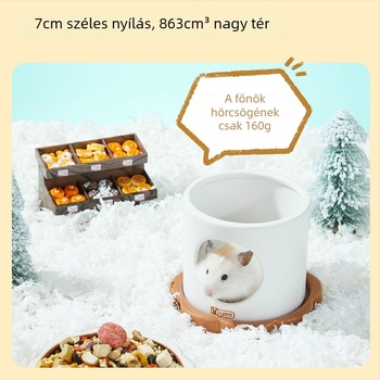 Kerámiás hörcsögfészek, Yee márka, minden évszakhoz, hörcsögöknek (Anyag: Kerámia; Márka: yee; Évszakok: Minden; Cél: Hörcsög)