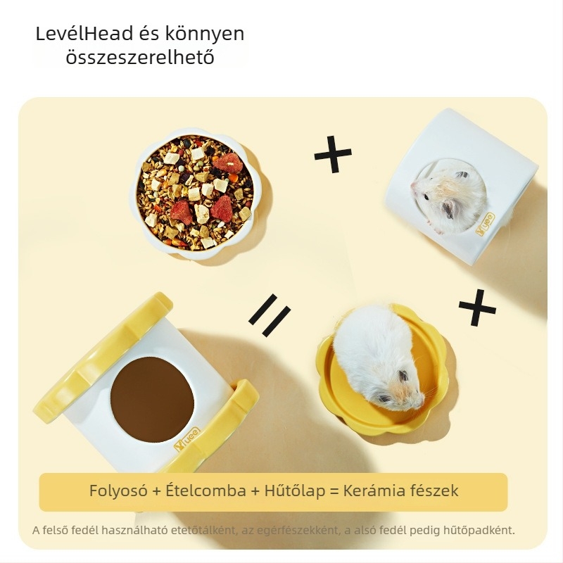 Kerámiás hörcsögfészek, Yee márka, minden évszakhoz, hörcsögöknek (Anyag: Kerámia; Márka: yee; Évszakok: Minden; Cél: Hörcsög)