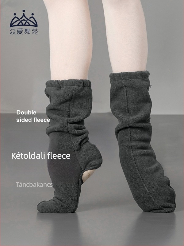 Balett tánc cipő – Uniszex, PU talp, fleece bélés, téli–tavaszi–őszi szezonra