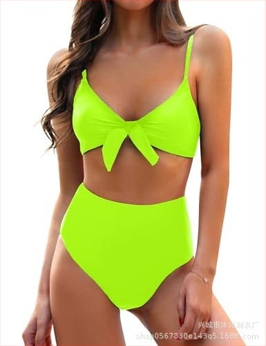 Női magas derekú bikini szett masnival, melltámasz párnákkal, acélmentes, anyag nylon, bélés nylon 80%, súly 200 g