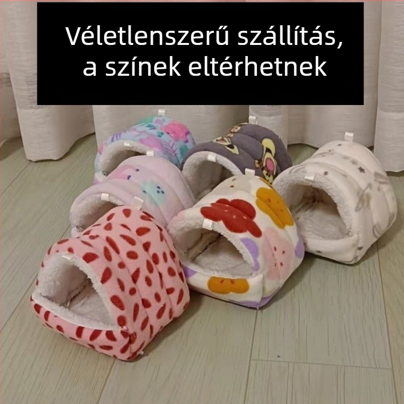 Téli meleg pamut függő odú Hörcsögöknek és más kisállatoknak