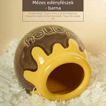 Kerámia hörcsögfészek – iglu formájú, hűtő funkcióval, egész éves használatra