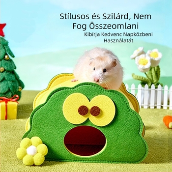 Filc anyagú hörcsög fészek – menedékház kisállatoknak, egész éves használatra