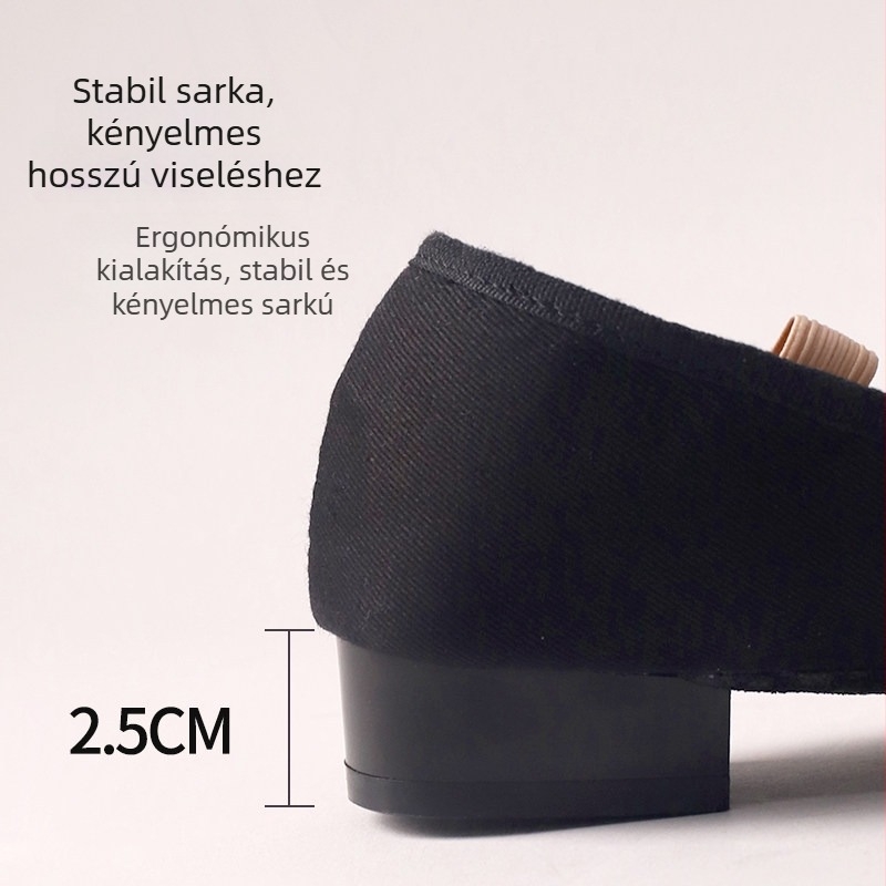 Tánccipő – vászon felsőrész, bőr talp, felnőtt nő, modern és latin tánc, modell 4703