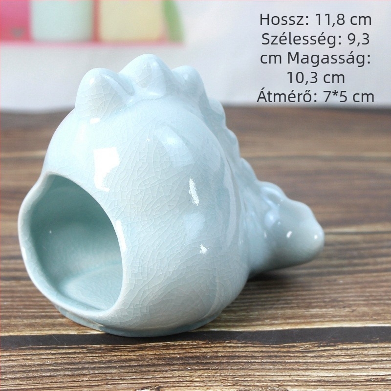 Kerámiás hörcsögfészek – négy évszakos használat, hűsítő alvófészek, Hongjie márka