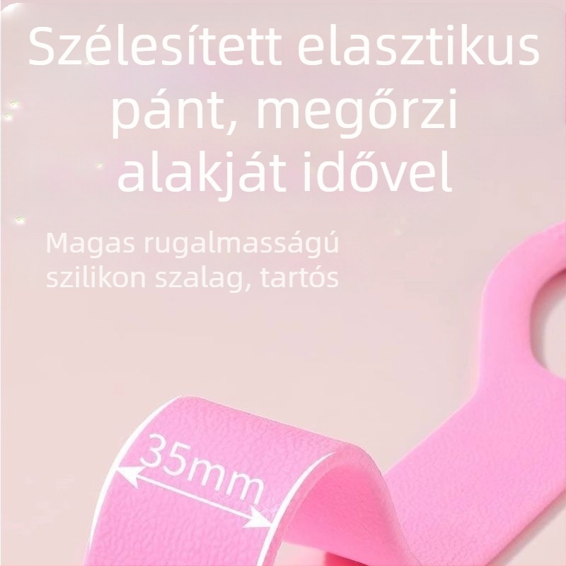 Háztartási jóga hátnyújtó eszköz szilikon rugalmas kötéllel; nyitott hátsó rész; Anyag: Egyéb; Márka: Egyéb