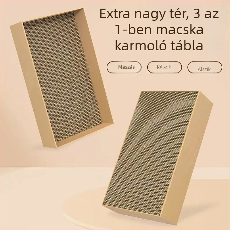 Melody gofrírozott papírból készült macskakaparó deszka - minimalist stílus, csomagolás: 1 db