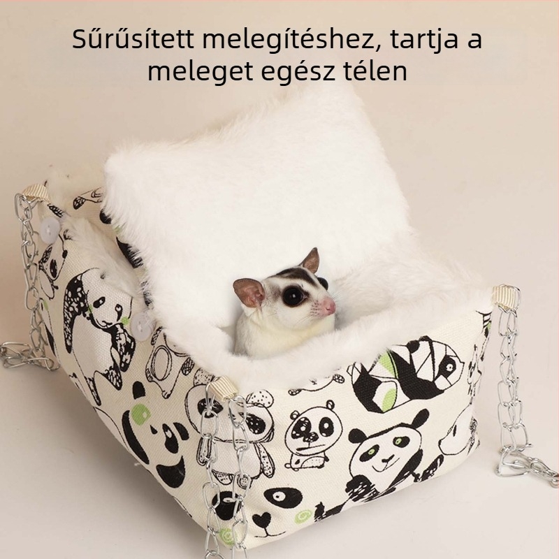 Pamut fészek-hámac kisállatok számára — téli melegedés, Handan eredet