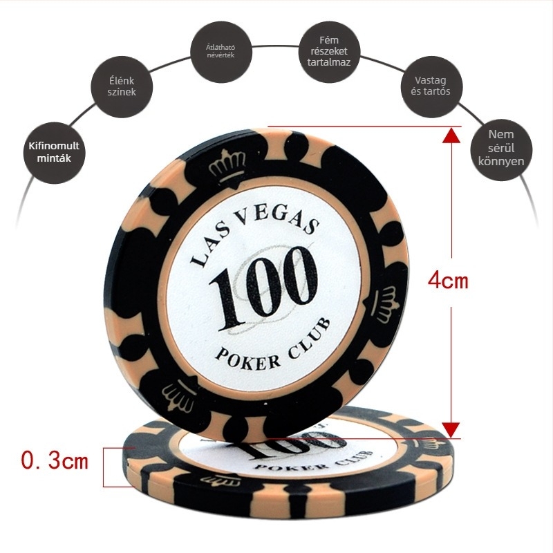 Strange dream játék chipek, agyag chipek, 40-es specifikáció, 4 darabos csomag, bárhoz és asztali játékokhoz