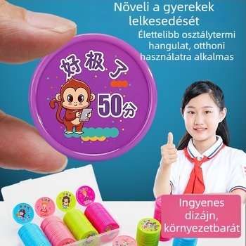 Diák bónusz pontok műanyag érme – PS anyag, testreszabható, alkalmazások: sakk és kártyajátékok, zeneszerek