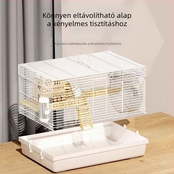 Aranyszőrű hörcsög ketrec – nagy méretű luxus villa, tág belső tér, szökésbiztos