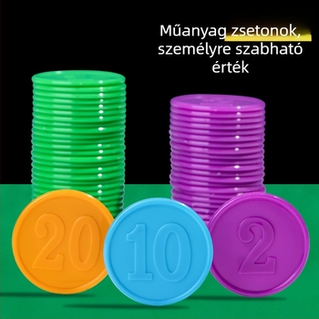 Testreszabható 38 mm-es PS chipek pókerhez és mahjonghoz – Kopásálló műanyag tokenek