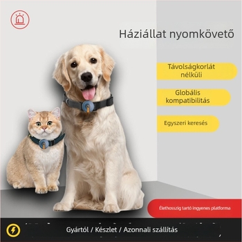 Háziállat GPS nyomkövető (kutyák és macskák) – GPS pontosság 5 m, IP67 vízálló, 25 napos akkumulátor-élettartam, riasztások: áramellátás kikapcsolása, mobilriasztás, kerítés, elektronikus kerítés, offline térképek, nyomvonal visszajátszás