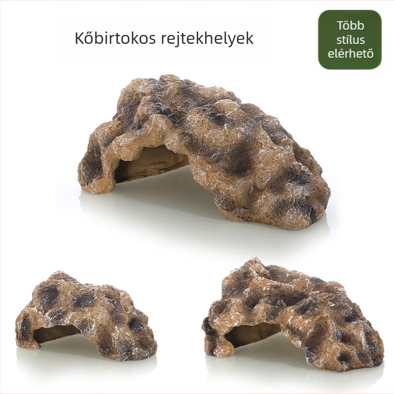 Hüllői menedék – szimulált kőbarlang, gyantából készült; 210 g; termékkód: Rock dodge gg1207/gg1907/gg2607