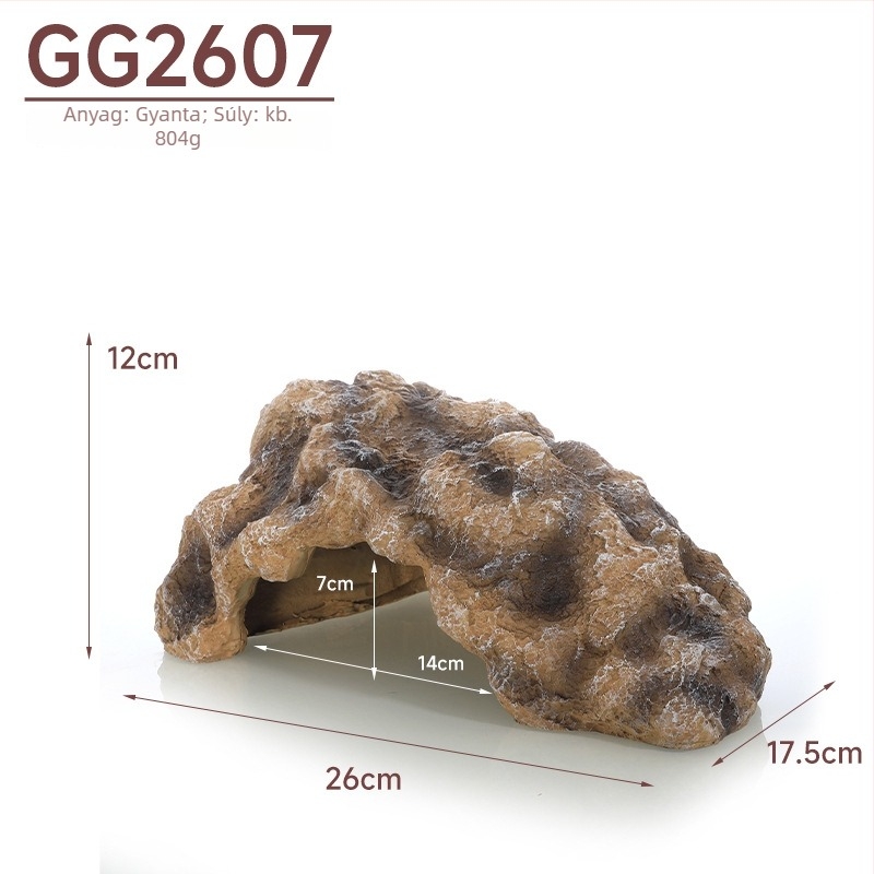 Hüllői menedék – szimulált kőbarlang, gyantából készült; 210 g; termékkód: Rock dodge gg1207/gg1907/gg2607