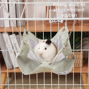 Hörcsög-hammock kisállatok számára – minden évszakra alkalmas, szellőző és vízálló anyag