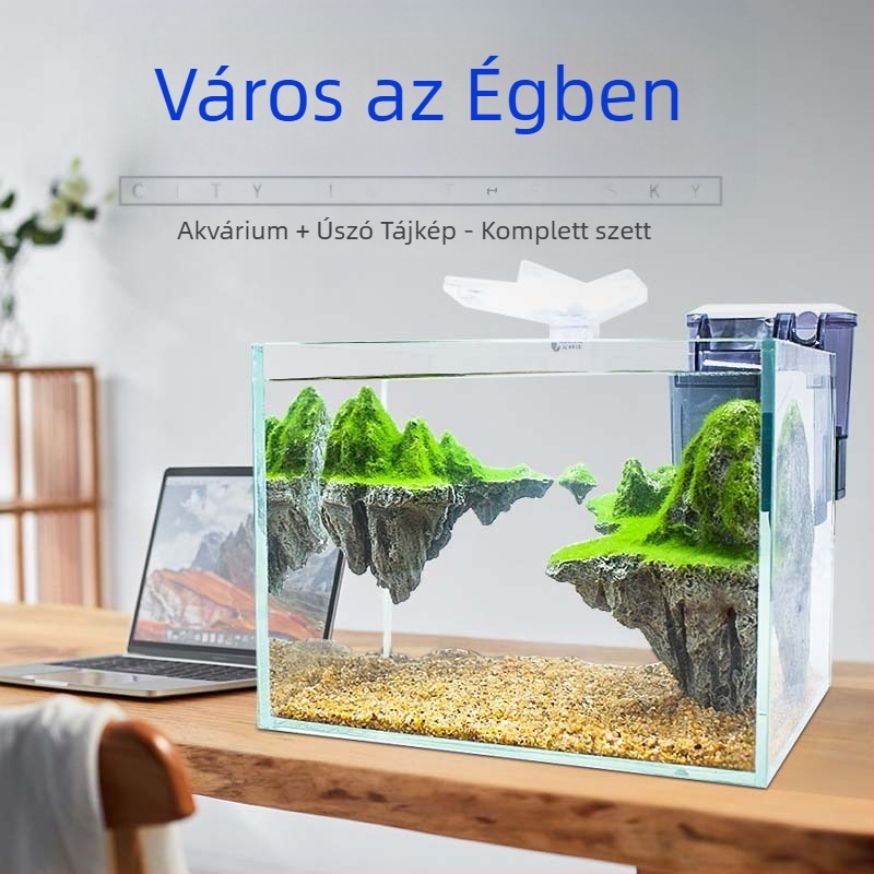 Akváriumi tájépítő készlet függő kövekkel víz- és szárazföldi rendszerekhez
