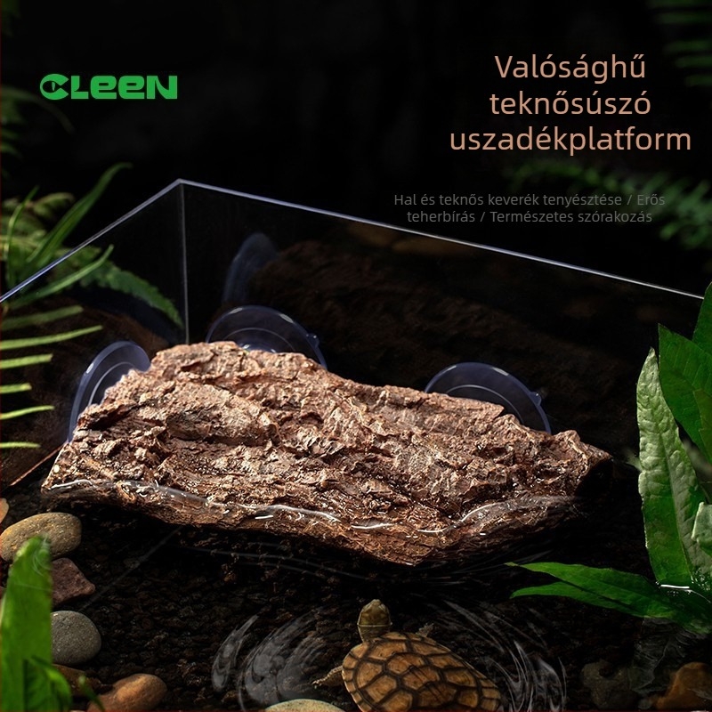 Teknősbéka napozó platforma: gyanta anyagból, tájépítésre, eredet Shandong, tömeg 0,5 kg