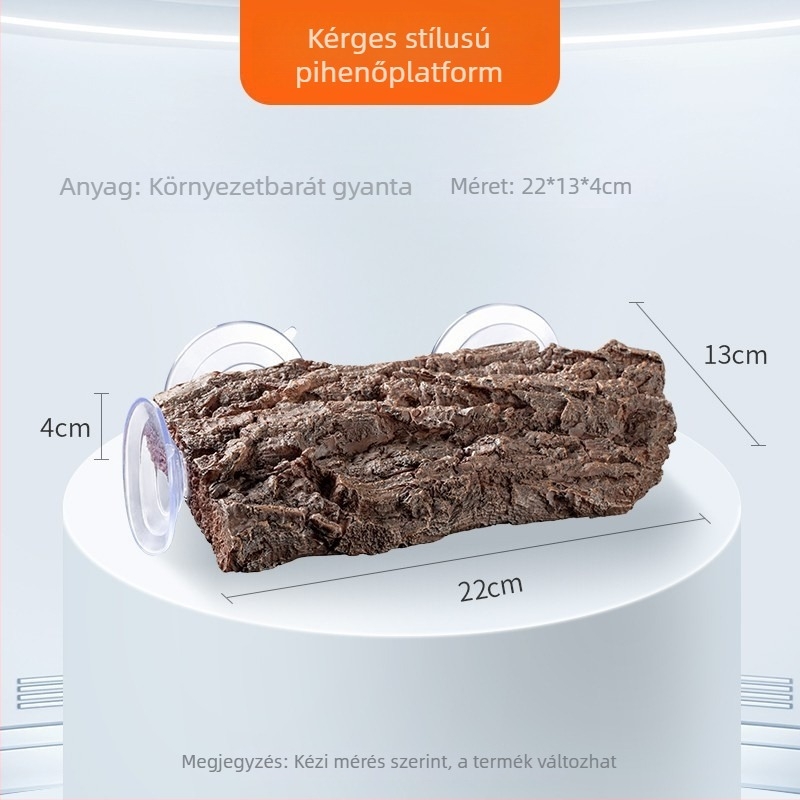 Teknősbéka napozó platforma: gyanta anyagból, tájépítésre, eredet Shandong, tömeg 0,5 kg