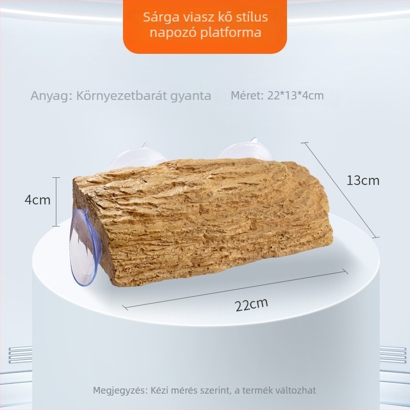 Teknősbéka napozó platforma: gyanta anyagból, tájépítésre, eredet Shandong, tömeg 0,5 kg