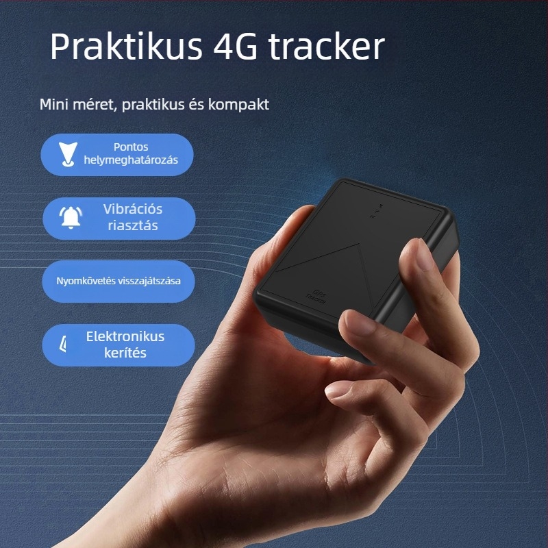 Autó GPS nyomkövető | 5 m helymeghatározás | 3 év akkumulátor-élet | riasztások: rezgés, áramkimaradás, kerítés, túllépés