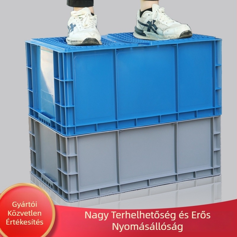 HDPE műanyag turnover doboz, téglalap alakú, 40-50 L kapacitás, modellek 4628/4622/4616/46148, egyszerű, modern dizájn, logó nyomtatása lehetséges