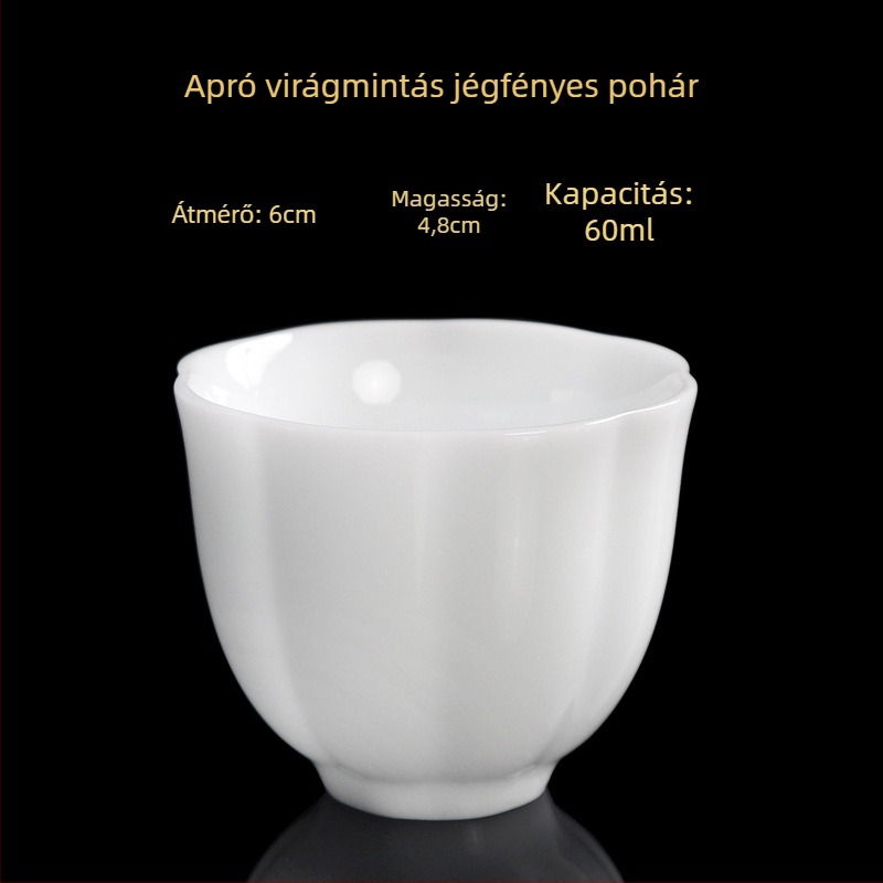 Porcelán teáscsésze, kézzel készített, új kínai stílus, Carved Jade Porcelain márka, személyes használatra