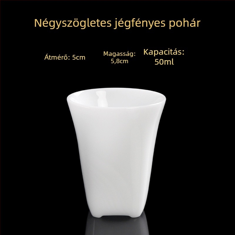 Porcelán teáscsésze, kézzel készített, új kínai stílus, Carved Jade Porcelain márka, személyes használatra