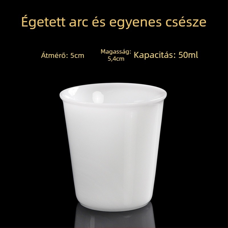 Porcelán teáscsésze, kézzel készített, új kínai stílus, Carved Jade Porcelain márka, személyes használatra