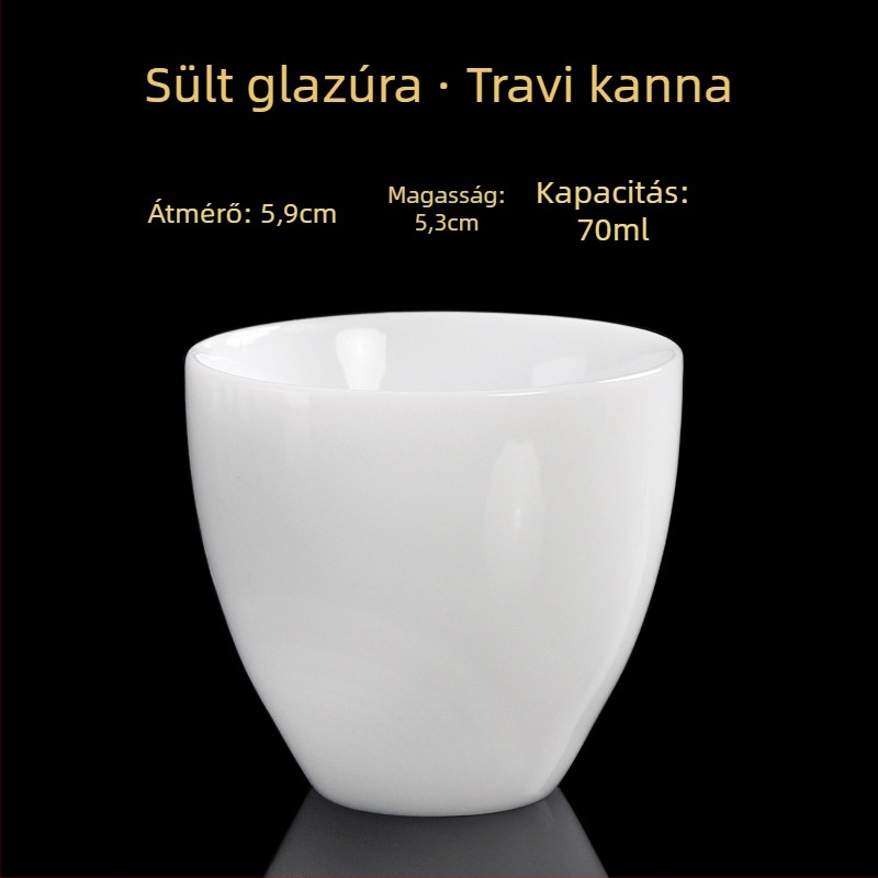 Porcelán teáscsésze, kézzel készített, új kínai stílus, Carved Jade Porcelain márka, személyes használatra
