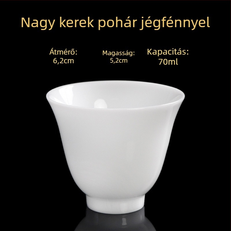 Porcelán teáscsésze, kézzel készített, új kínai stílus, Carved Jade Porcelain márka, személyes használatra