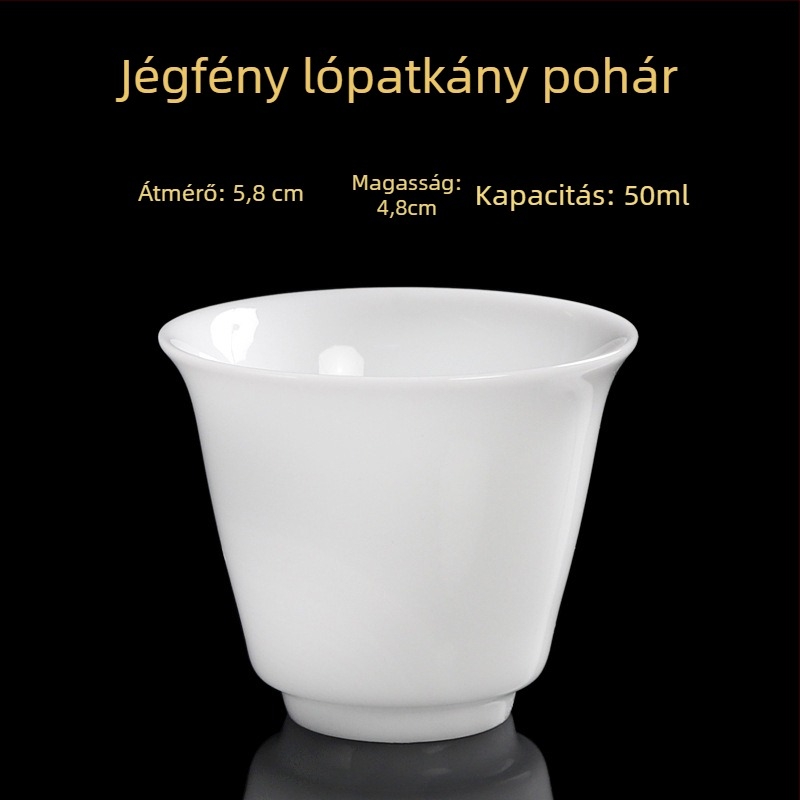 Porcelán teáscsésze, kézzel készített, új kínai stílus, Carved Jade Porcelain márka, személyes használatra
