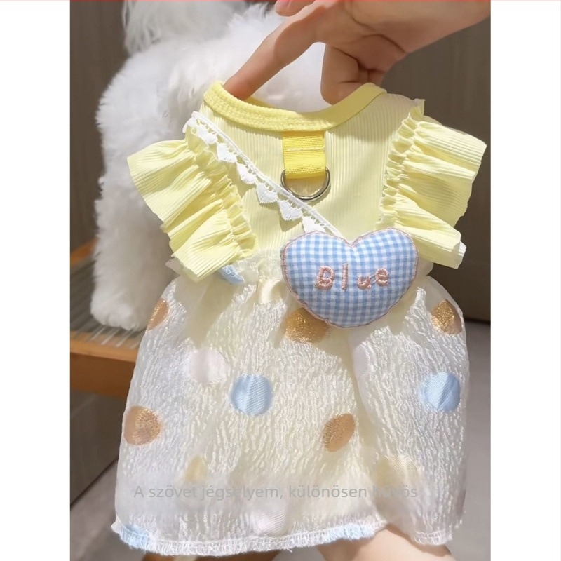 25 új kisállatruha — hercegnő-stílusú ruha Teddy, Bichon Frisé, Maltese és Pomeranian kölyökkutyáknak