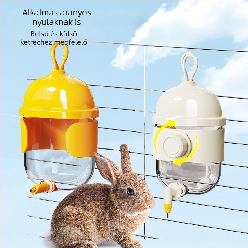 Papagáj vízpalack, műanyag, függő itató madarak számára, univerzális