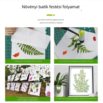 Gyerekeknek szóló textilnyomó készlet: mintázó kalapács, modell 002