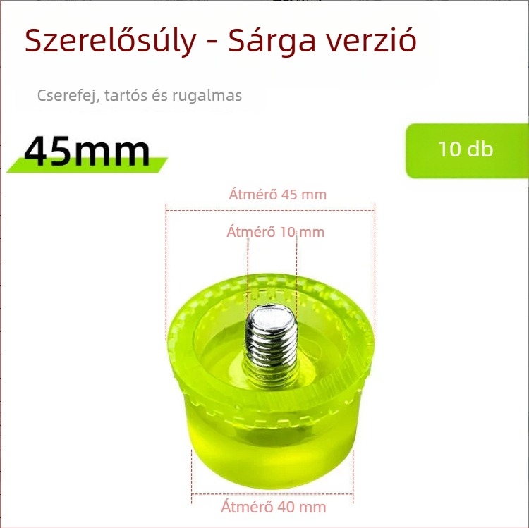 Gyerekeknek szóló textilnyomó készlet: mintázó kalapács, modell 002