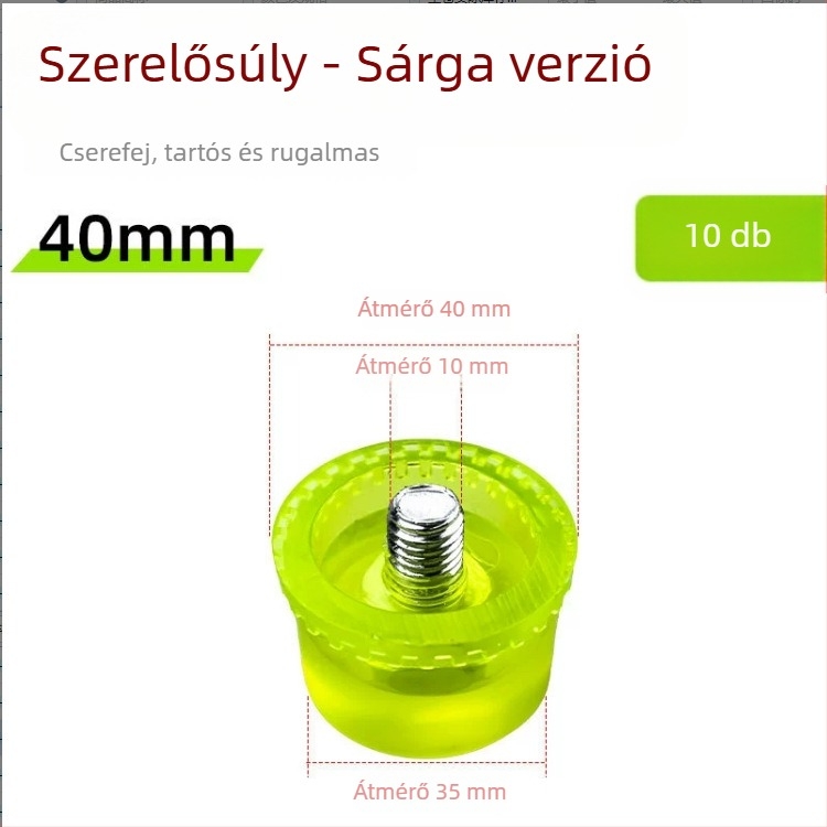 Gyerekeknek szóló textilnyomó készlet: mintázó kalapács, modell 002