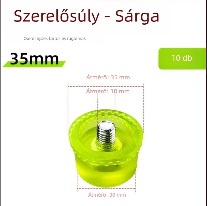 Gyerekeknek szóló textilnyomó készlet: mintázó kalapács, modell 002