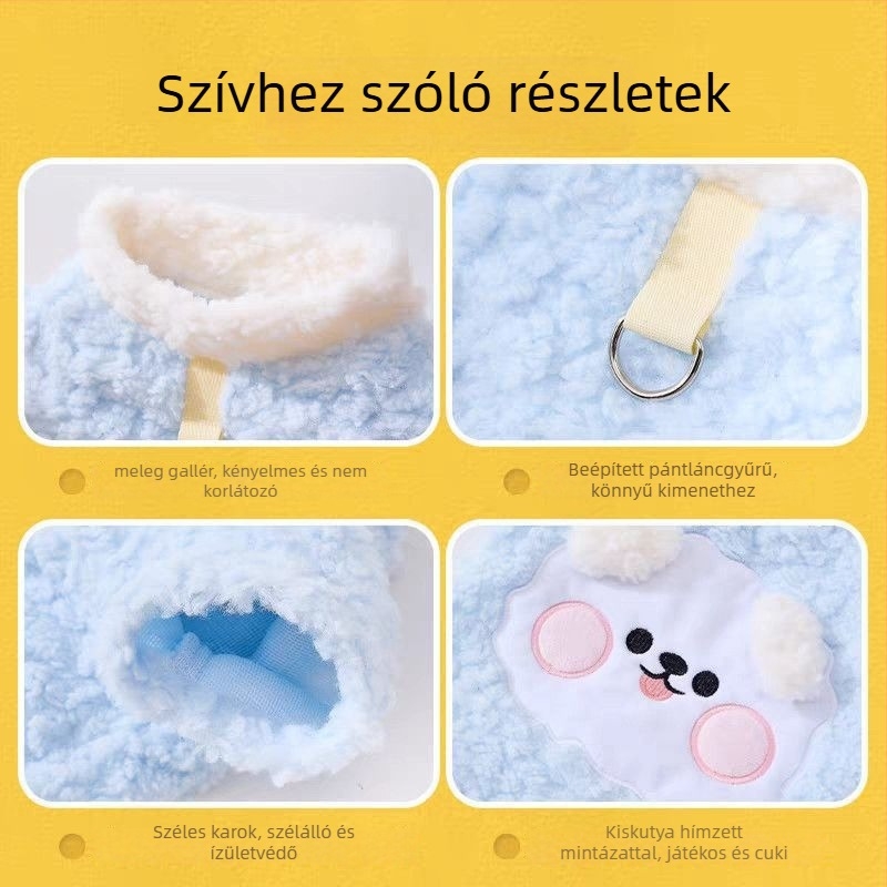 Kisállatruha kistestű kutyák és macskák számára – Teddy, Bichon, Schnauzer, Pomeranian, Corgi; Anyag: Sweatshirt cloth; Uniszex; Kategória: kisállat ruházat