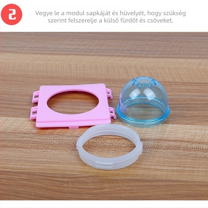 Hamster ketrec felújító modul (műanyag; téglalap alakú; levehető; hamster számára; modern stílus)