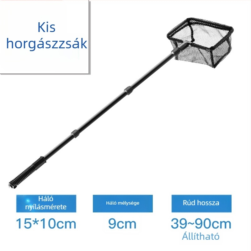Teleszkópos akváriumi háló tavak tisztításához — ABS műanyag, tömeg 0.17 kg, márka Ilonda