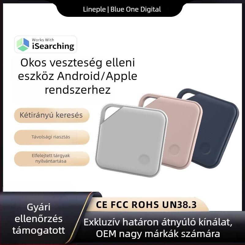 Bluetooth nyomkövető kulcsokra, pénztárcára és háziállatokra — kétirányú keresés, hangjelzés