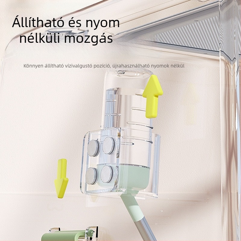 Akril mágneses víztartó hörcsögöknek, nyulaknak, csincsilláknak és tengerimalacoknak