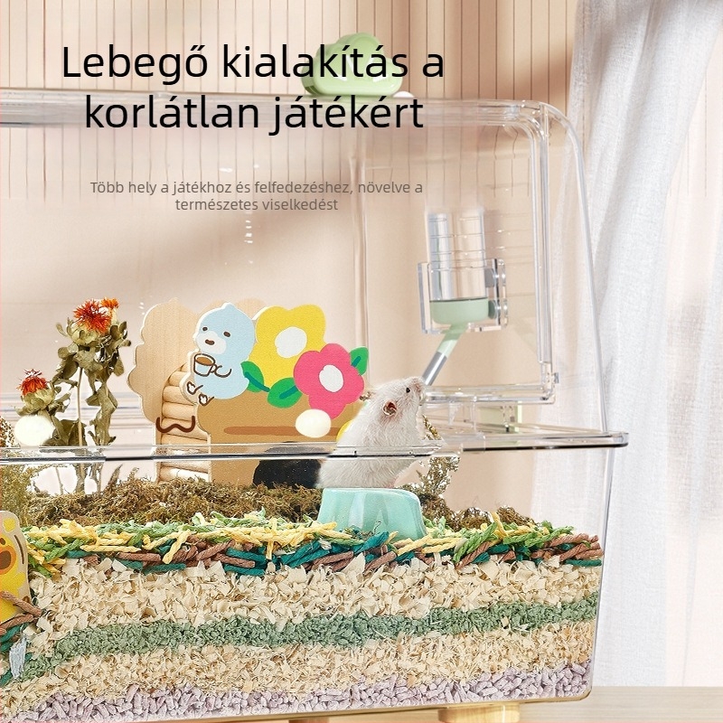 Akril mágneses víztartó hörcsögöknek, nyulaknak, csincsilláknak és tengerimalacoknak