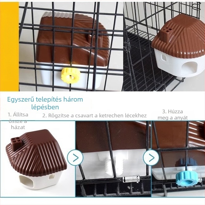 Hamster házikó – műanyag, Lu Chong márka, alkalmas hörcsögöknek, egész éves használatra, könnyen tisztítható