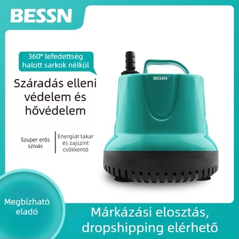 BESSN akváriumi merülő vízszivattyú alsó szívóval, csendes működés, vízcsere céljára